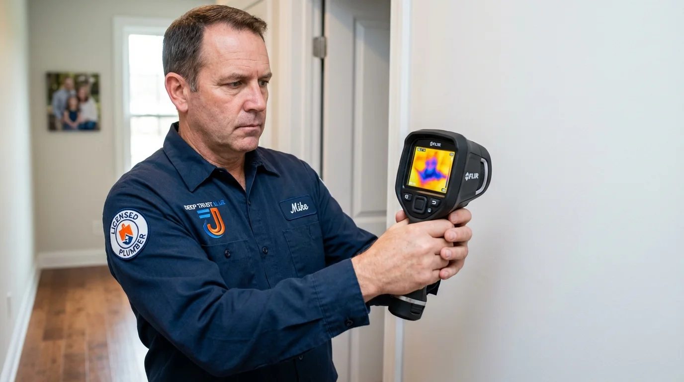 Thermal imaging leak detection by Johns Plumbing LLC in Niagara Falls